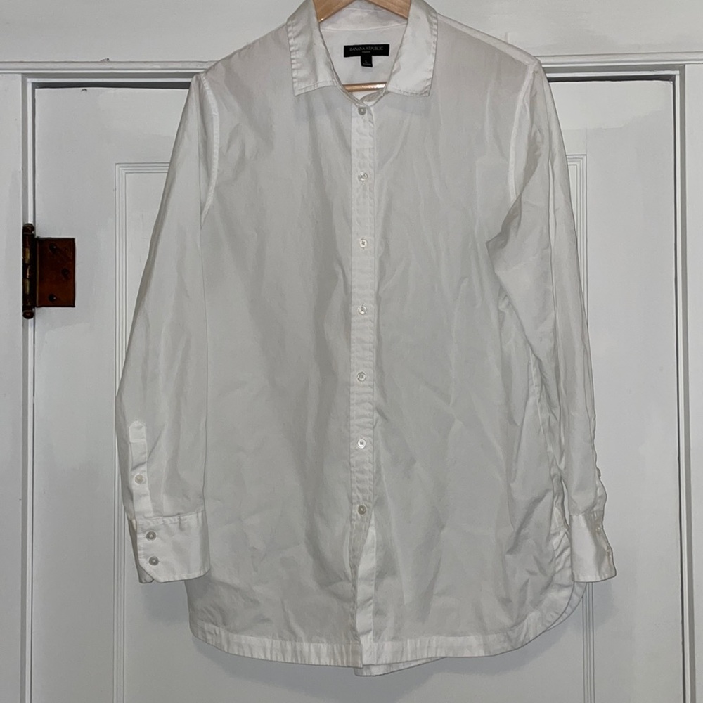 White Collared Button Down